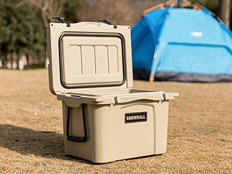 Cooler used for camping