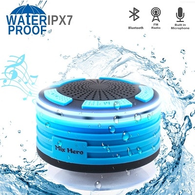 Mix hero bluetooth shower speaker waterproof shower radios
