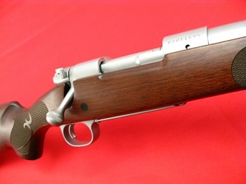 Winchester model 70 featherweight stainless upclose